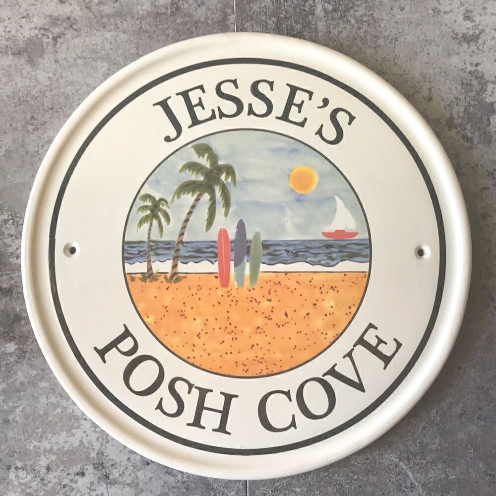 Jesse’s Posh Cove Ceramic Art Handmade NEW Home